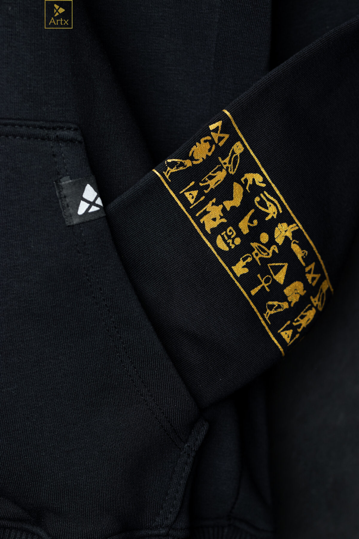 Egyptian Symbols around neck hoodie - Image 15