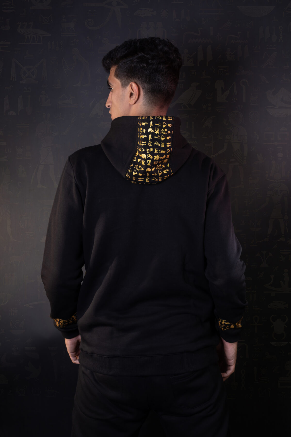Egyptian Symbols around neck hoodie - Image 9