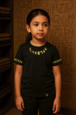 Egyptian Symbols around neck Kids T-Shirt - الصورة 5