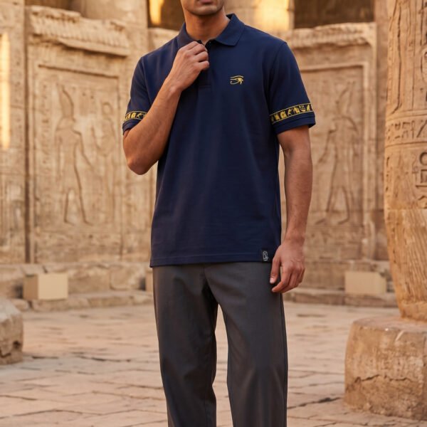 Blue Polo shirt - Horus eye