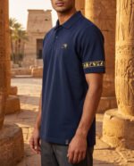 Blue Polo shirt - Horus eye - Image 3
